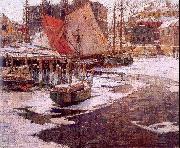 Mulhaupt, Frederick John Winter Harbor china oil painting artist